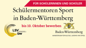 Schülermentor Sport – jetzt bewerben