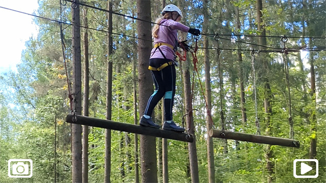 Wandertag am RNG - Eindrücke vom Klettergarten